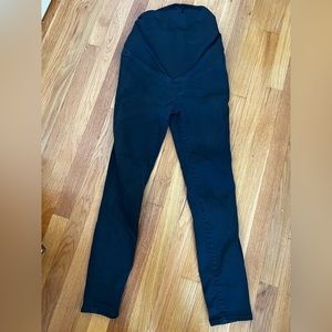 Over the belly - black Madewell maternity skinny jeans